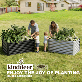 Kinddeer galvanized steel planter boxes durable for outdoor use.