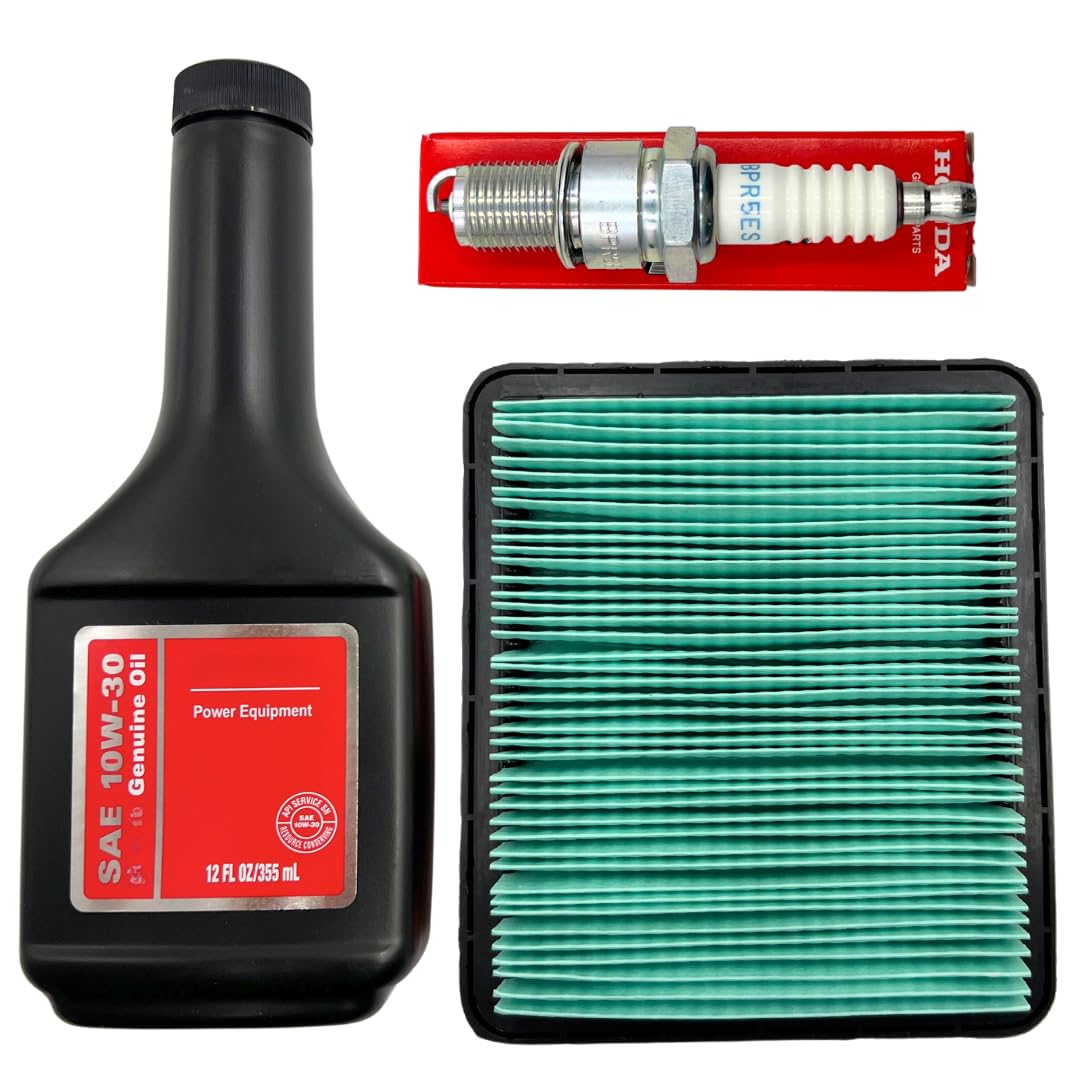 Kindza tune up kit for Honda GCV135 package shows genuine parts for reliable maintenance.
