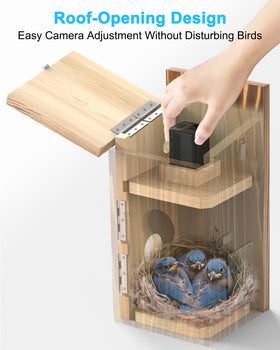 KinetCam 2800mAh battery keeps recording through cloudy days and nights.