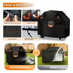 Kinetrail adjustable straps shown, windproof security for gusty days.