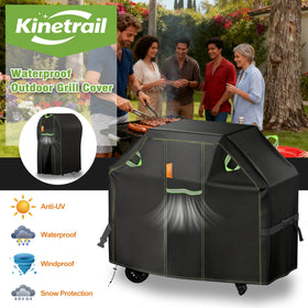 Kinetrail adjustable strap and buckle for wind protection.
