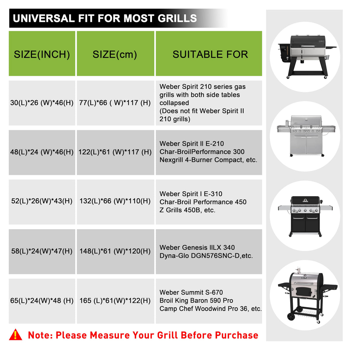 Kinetrail grill cover stored folded for compact storage.