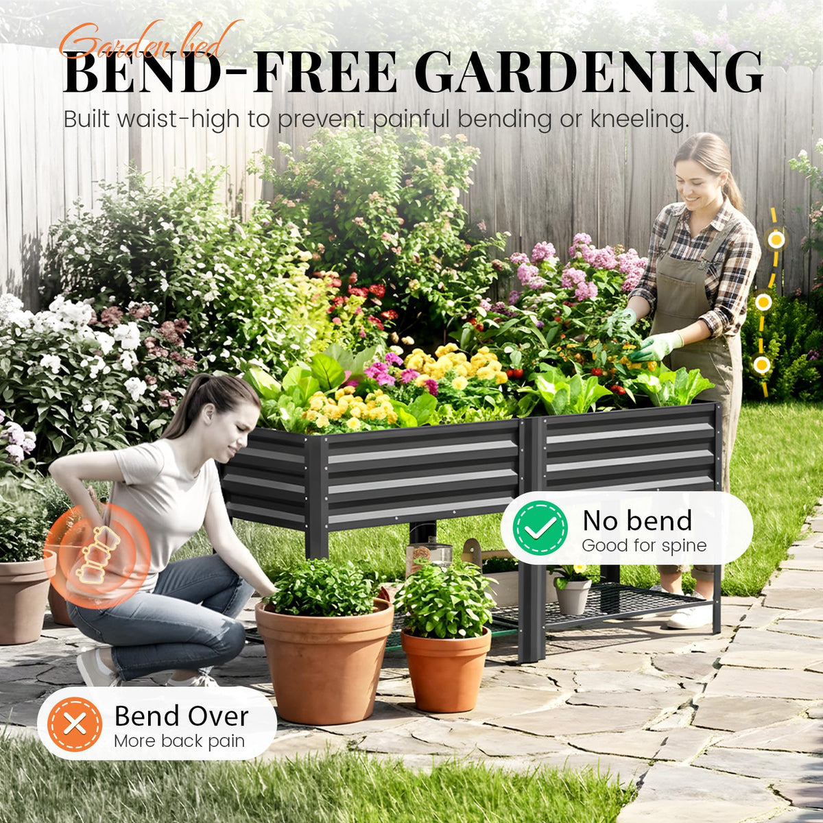 King Bird deep 11-8-inch planter enabling deeper root growth