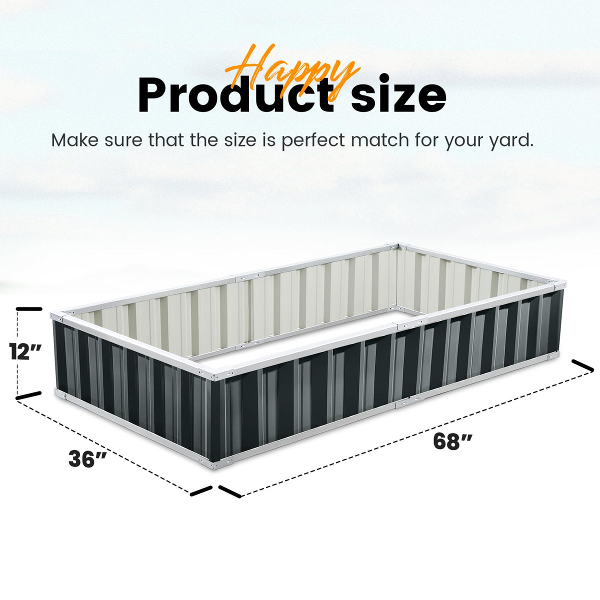 KING BIRD outdoor planter simplifies setup and increases loading capacity without tools.