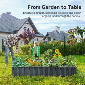 KING BIRD raised bed with durable frame supports thriving container gardening outdoors.
