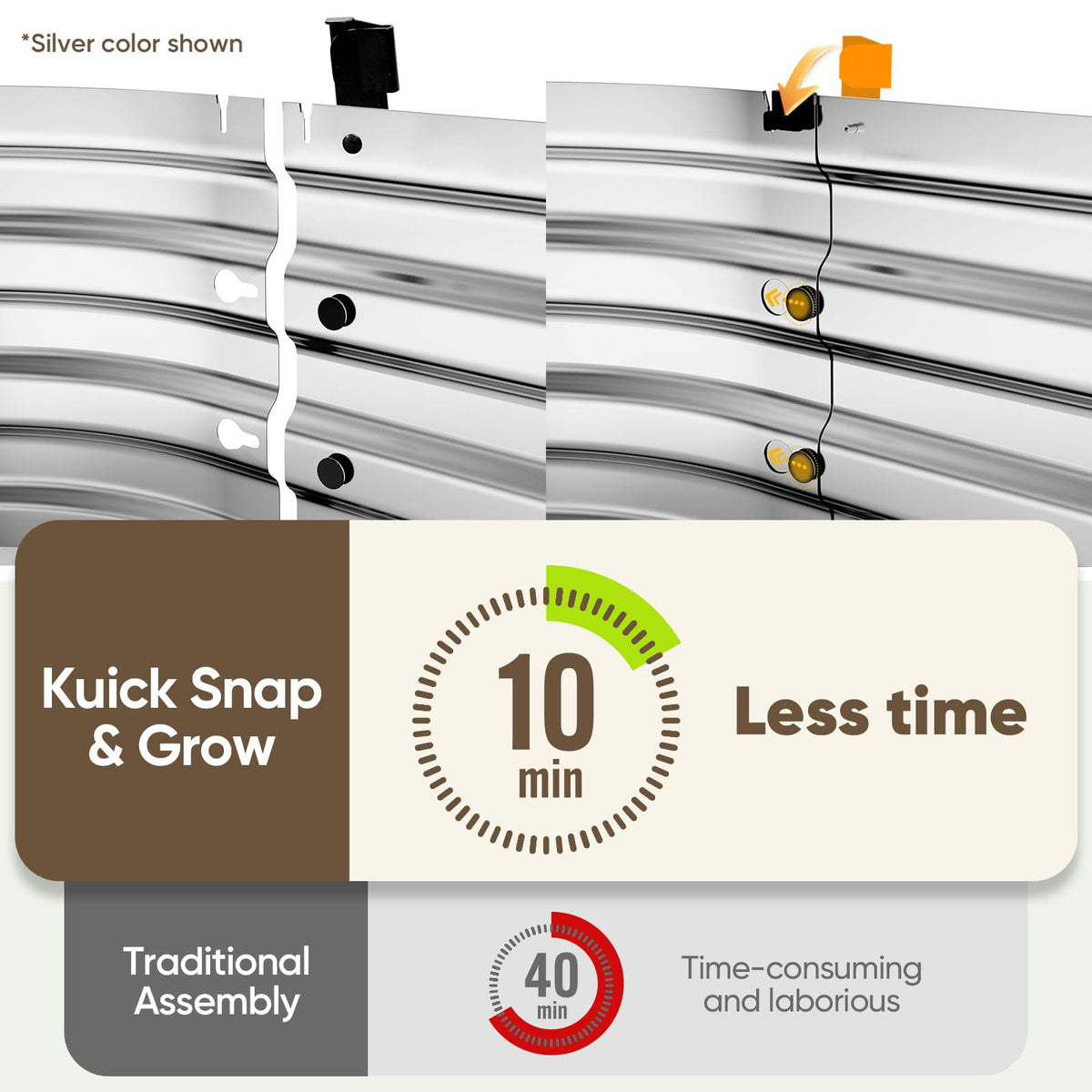 King Bird snap-lock technology highlights fewer screws for faster construction.