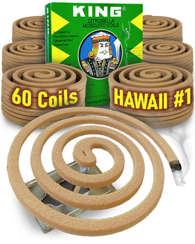 King Mosquito Coils 60-coils-pack ready for outdoor protection and easy setup.