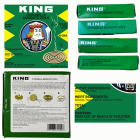 King Mosquito Coils natural-formula highlights plant-based protection.