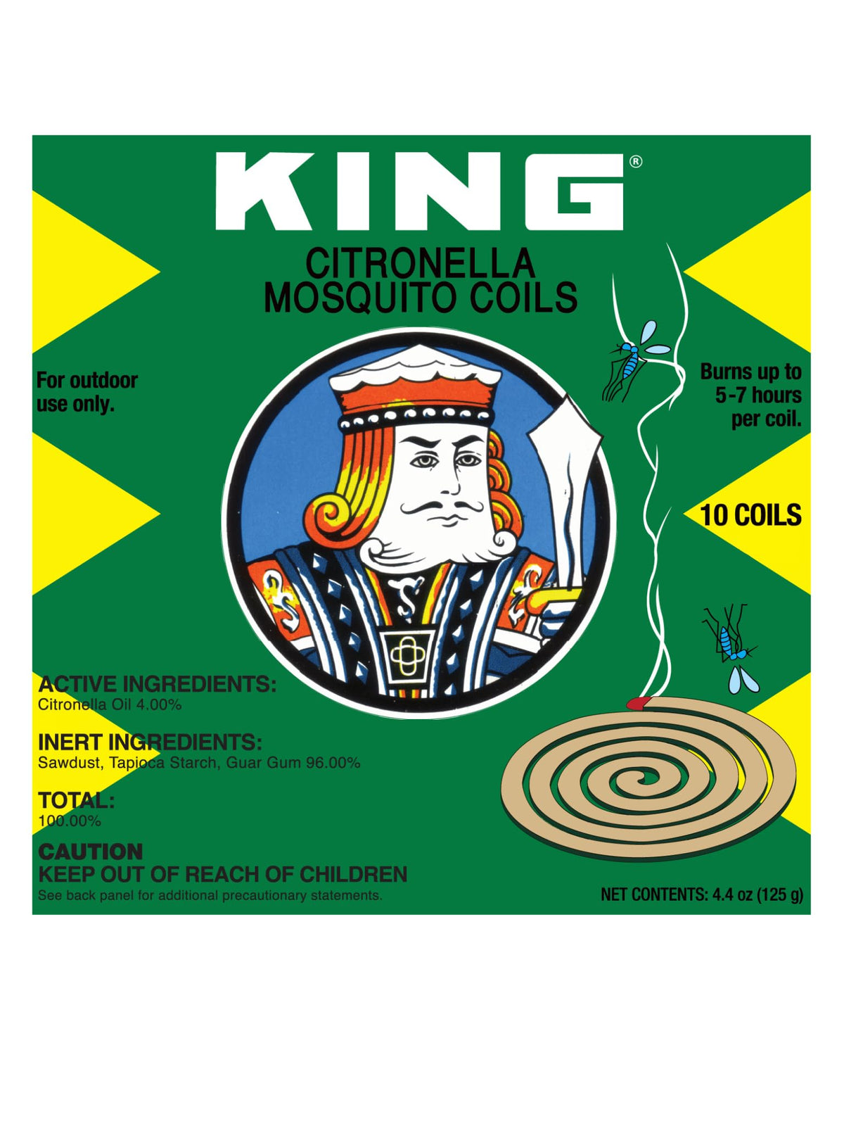King Mosquito Coils portable outdoor protection kit for trips.