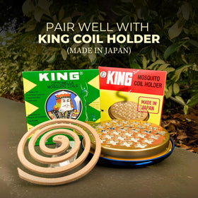 King Mosquito Coils portable-on-the-go kit ideal for parks and picnics.