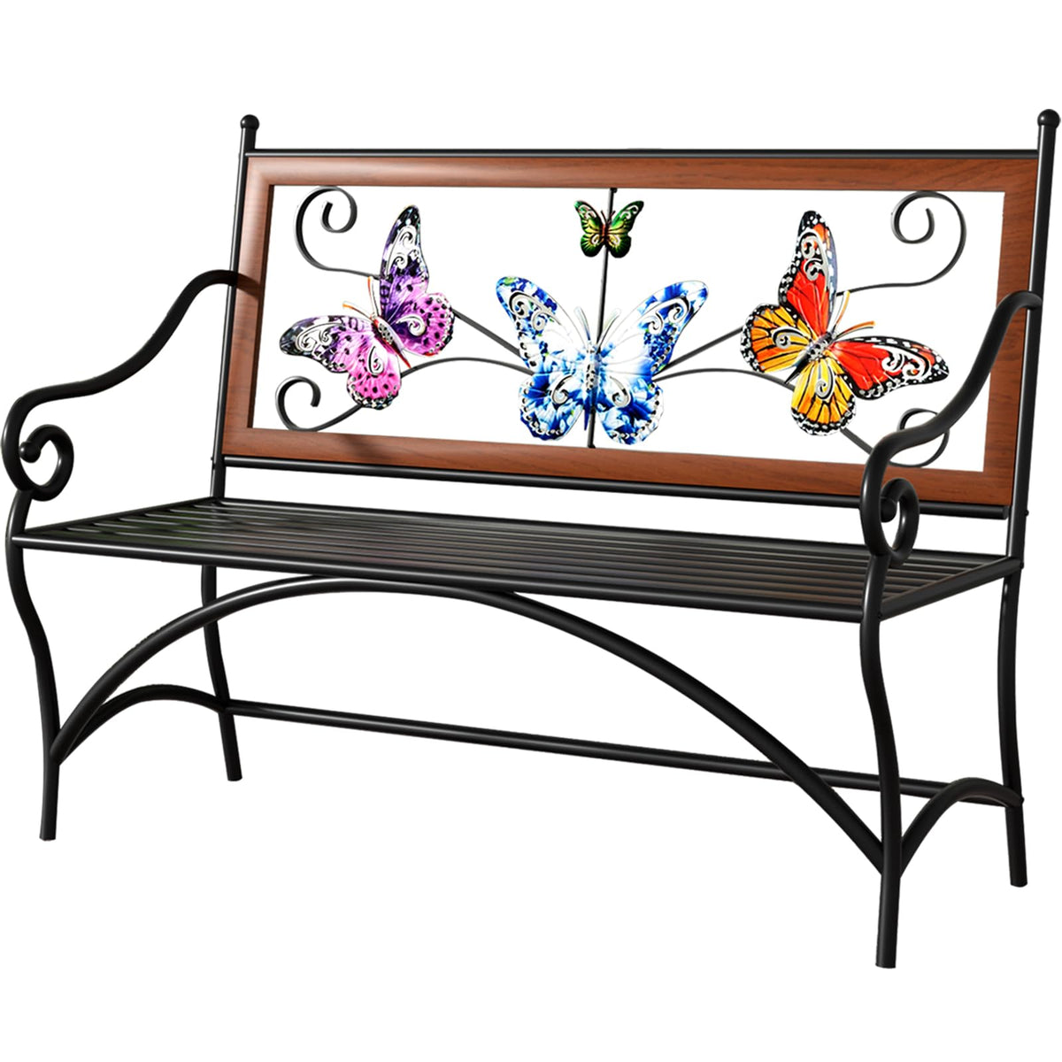 KINGBO outdoor bench offers lasting appeal with low upkeep.