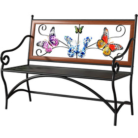 KINGBO outdoor bench offers lasting appeal with low upkeep.
