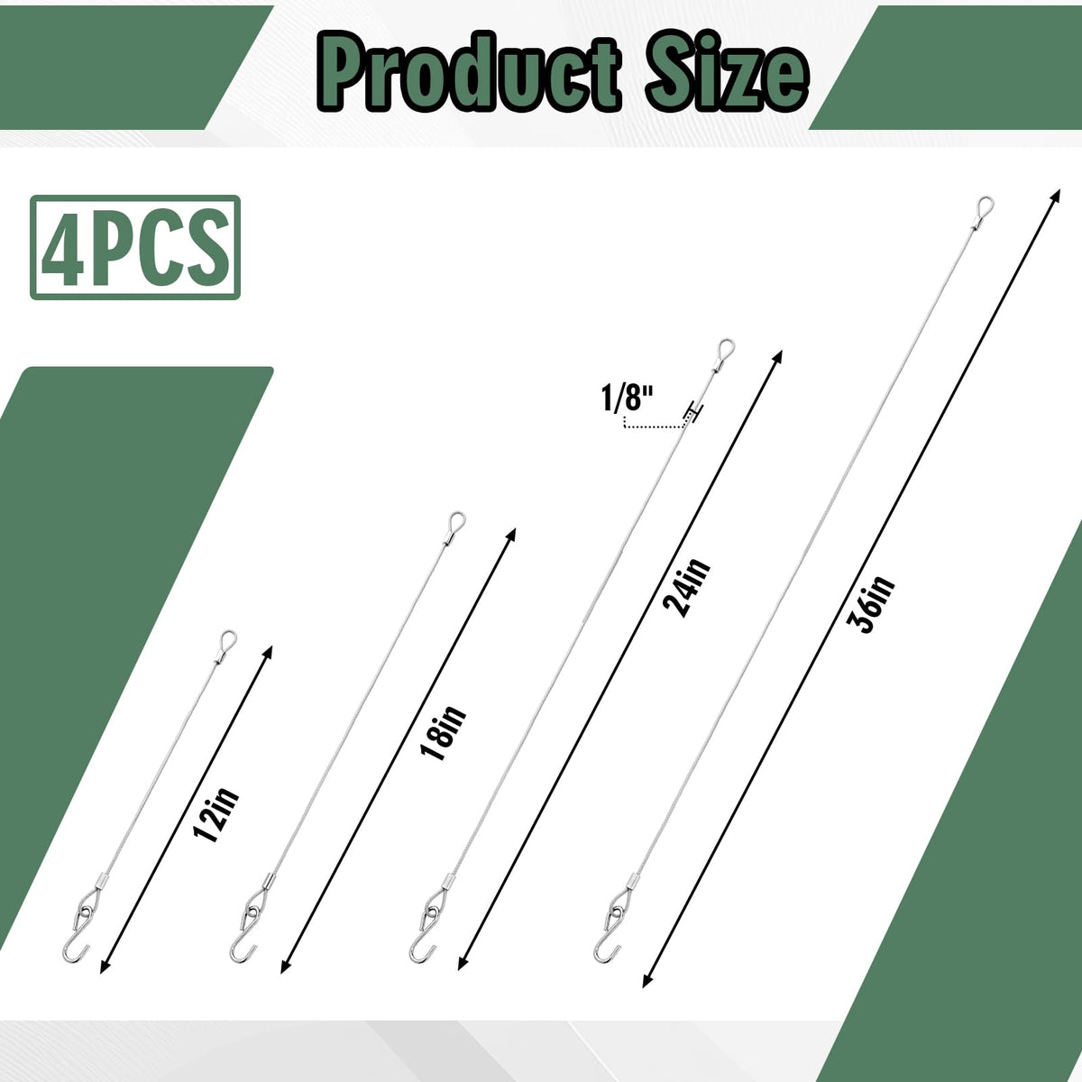 Kingdder 18-inch bird feeder hanger on a branch for flexible placement.