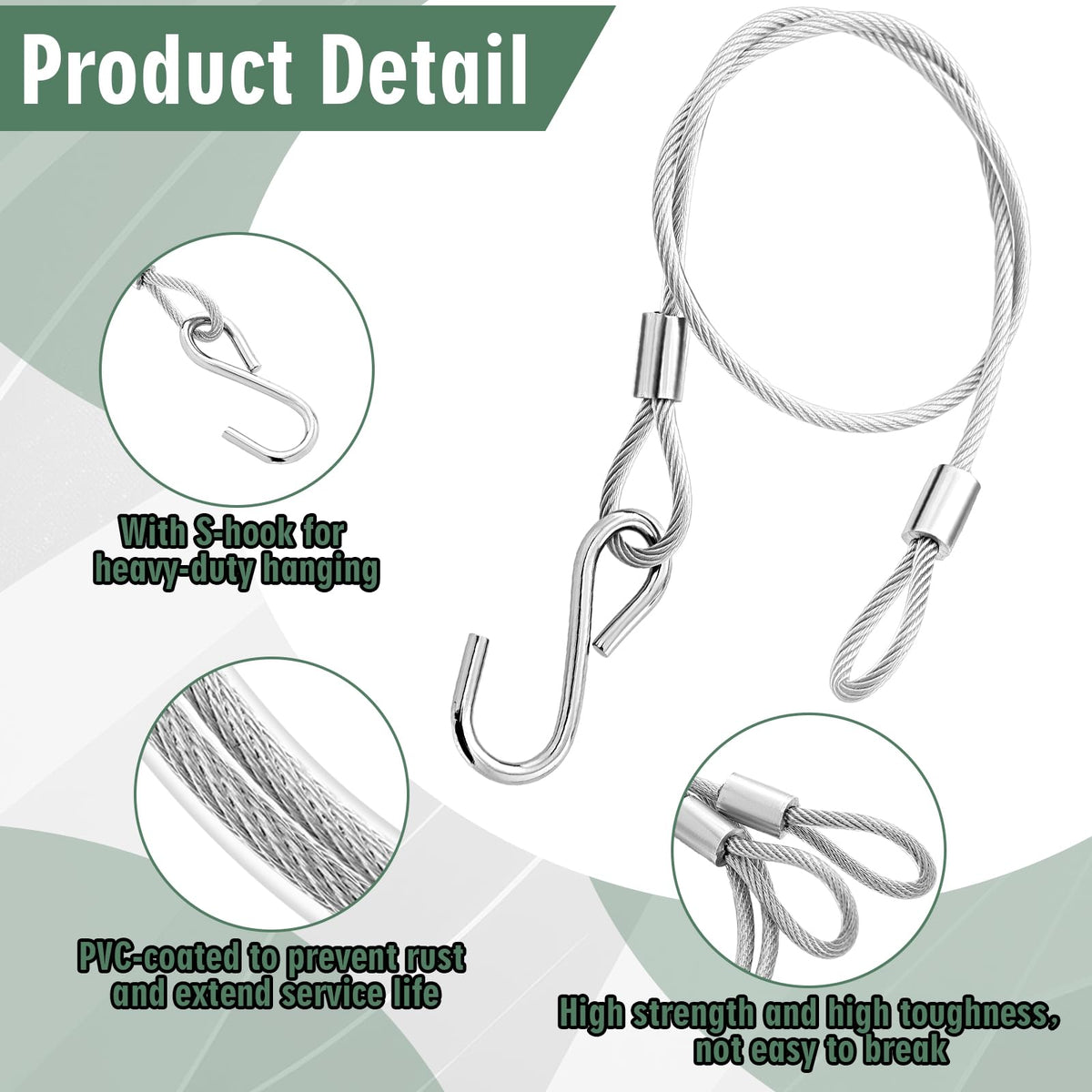 Kingdder 24-inch bird feeder hanger designed for larger feeders and steady balance.