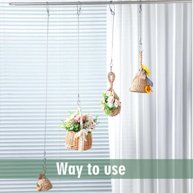 Kingdder 36-inch bird feeder hanger extended for tall trees and wide setups.