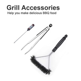 Kingkong 7130 bundle includes brush, tongs, and thermometer for easy cleanup