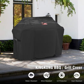 UV-resistant fabric minimizes sun fading on Weber Genesis grills