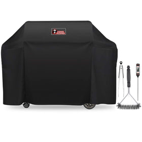 Kingkong 7131 grill cover fits Weber Genesis II 4-burner securely, protecting from weather