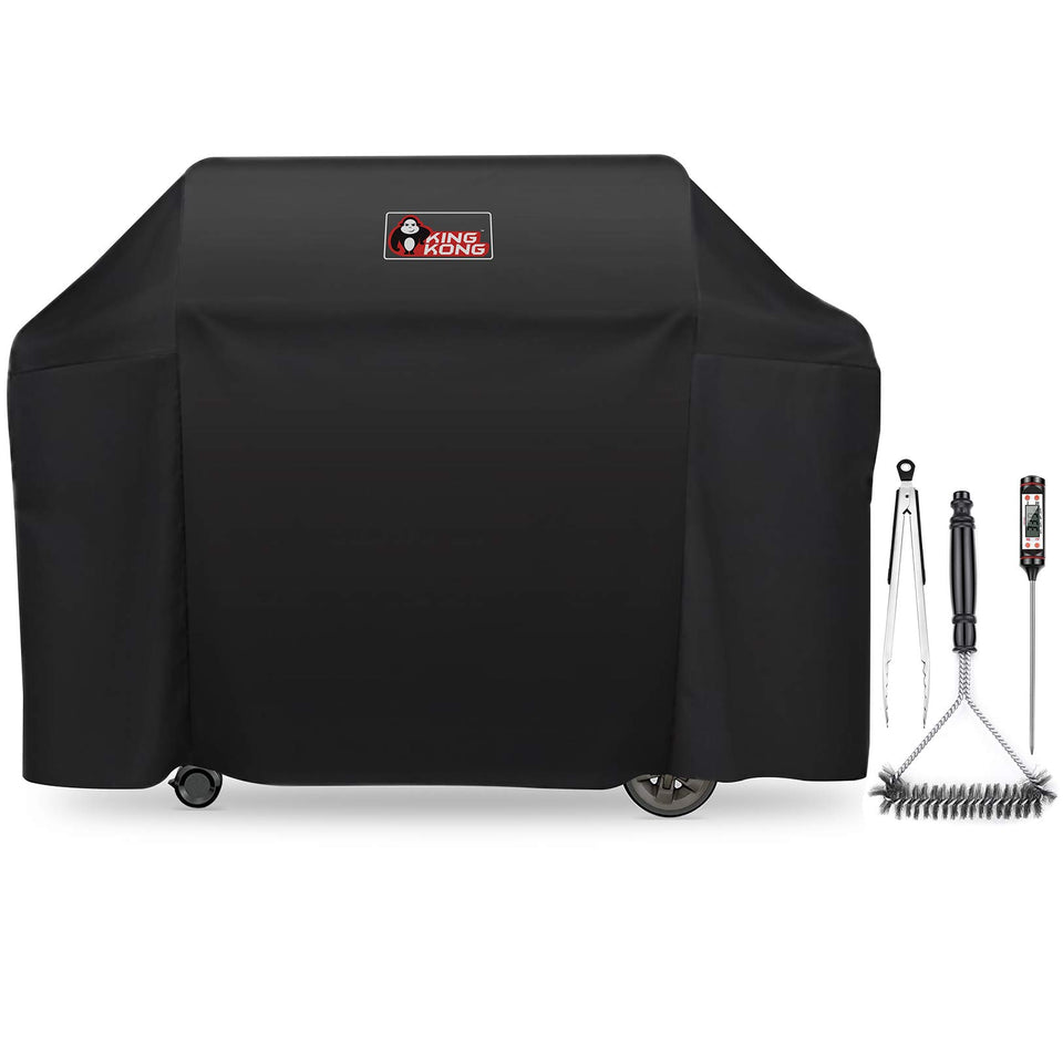 Kingkong 7131 grill cover fits Weber Genesis II 4-burner securely, protecting from weather