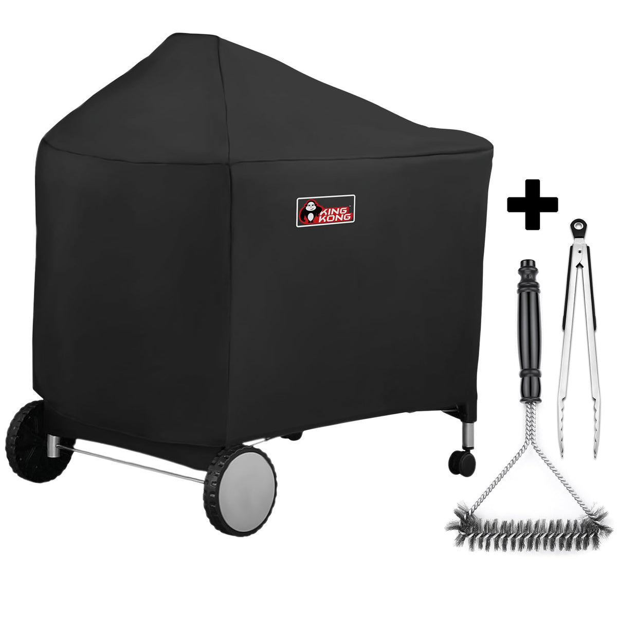 Kingkong 7152 grill cover on Weber Performer 22-inch for weather protection