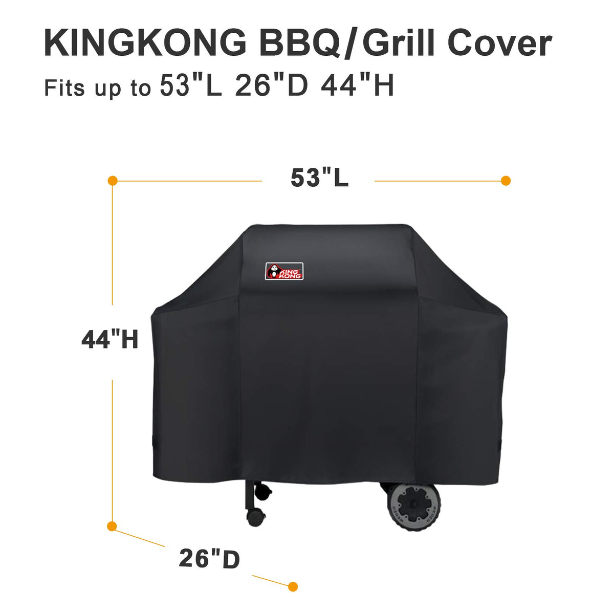 Kingkong heavy-duty polyester cover delivers durable outdoor protection for grills.