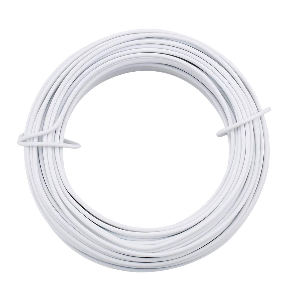 KINGLAKE 2mm garden wire close-up, durable plastic coating for plant training.