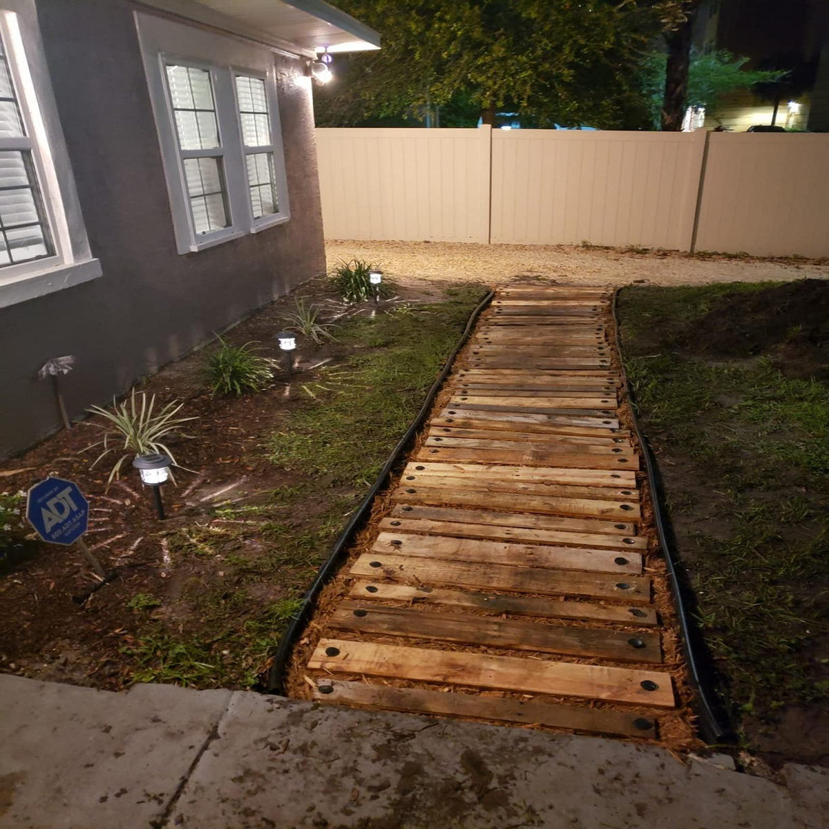 Kinglake stake placement on soft soil simplifies garden setup