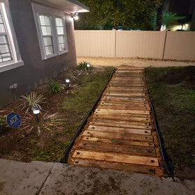 Kinglake stake placement on soft soil simplifies garden setup