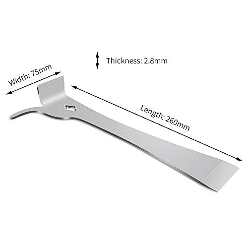 KINGLAKE silver hive tool in stainless steel for safe frame prying.