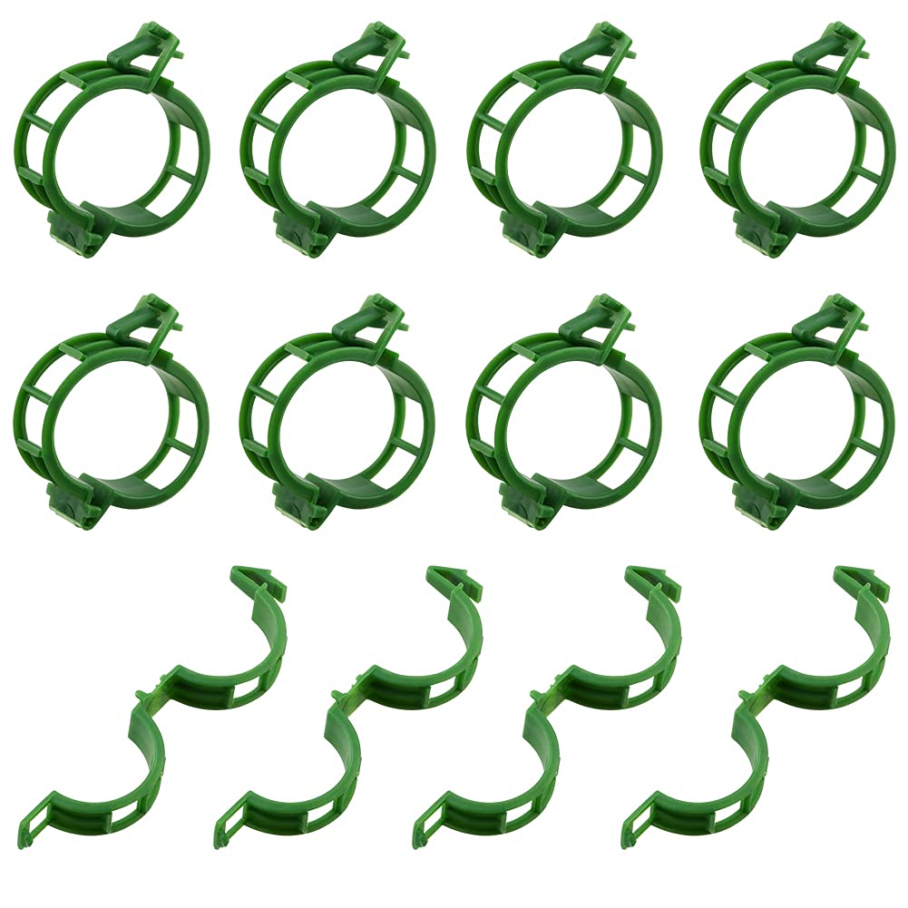KINGLAKE garden clips supporting beans and cucumbers in the garden.