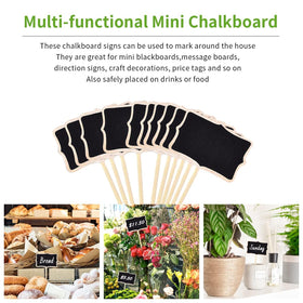 KINGLAKE wooden stakes insert easily into soil for stable plant labeling.