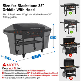 KINGLY 800D tear-resistant material shields the grill during outdoor use