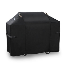 KINGLY heavy-duty 58-inch grill cover protects Weber Genesis 300 from weather
