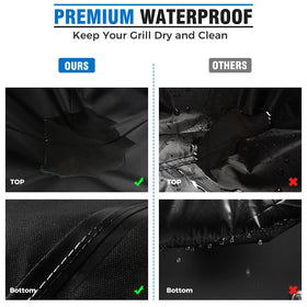 KINGLY side zipper opening makes on-and-off easy without removing the grill.