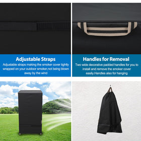 KINGLY cover fits most 30-inch smokers with clear size guidance.
