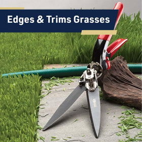 Kings County Tools Grass Shears hedge trimming for shaping small hedges easily.