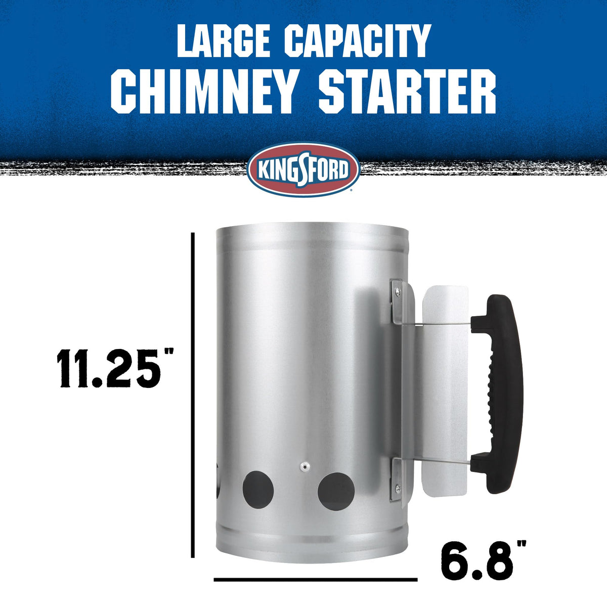 Kingsford chimney starter large capacity ideal for family cookouts and longer cooks