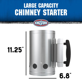 Kingsford chimney starter large capacity ideal for family cookouts and longer cooks