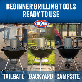 Kingsford tailgate-friendly setup demonstrates portability for camping or portable grills.
