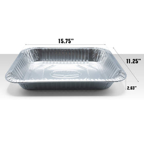 Kingsford disposable pan, effortless cleanup after gatherings.