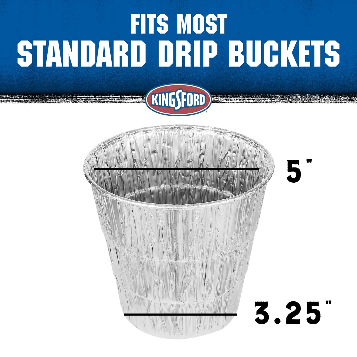 Kingsford grease-filled bucket after a barbecue showing liners ease of removal and trash disposal