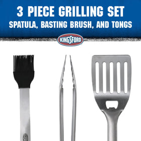 Kingsford grilling in action with durable stainless tools
