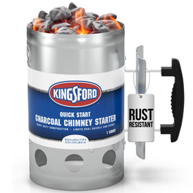 Kingsford heavy-duty deluxe chimney starter front view showing sturdy construction