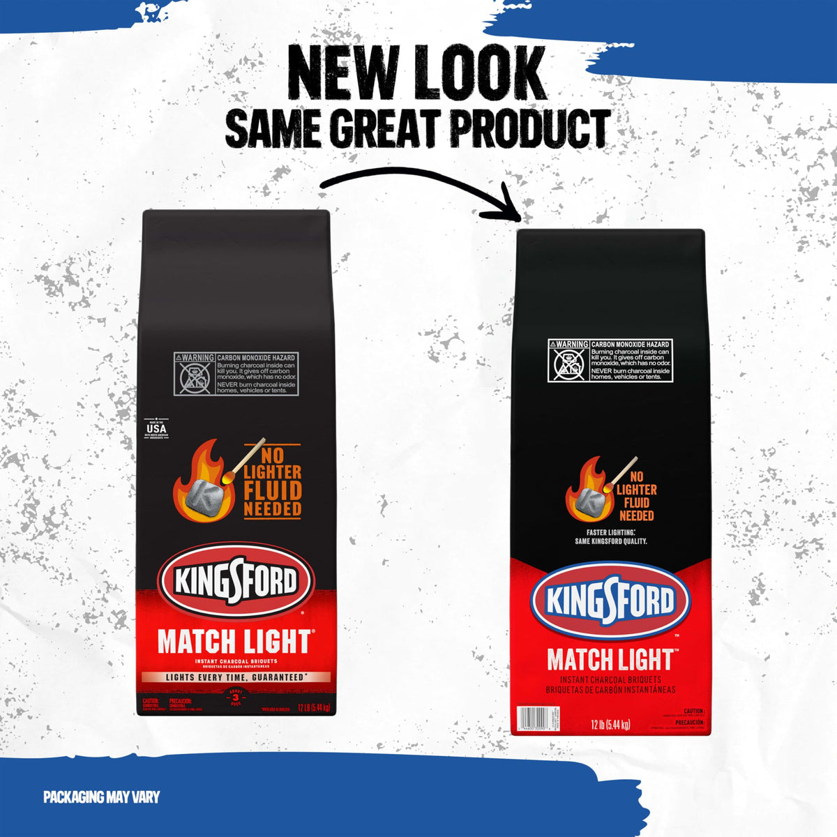 Kingsford Match Light briquettes infused with lighter fluid for fast lighting