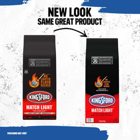 Kingsford Match Light briquettes infused with lighter fluid for fast lighting