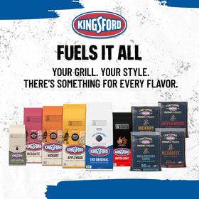 Kingsford Original briquettes provide reliable heat for weeknights and weekend gatherings