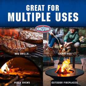Kingsford rolls compatible with charcoal grills, pellet grills, and smokers
