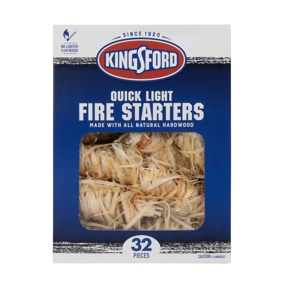 Kingsford Quick Light Rolls with hardwood shavings for fast ignition in grills