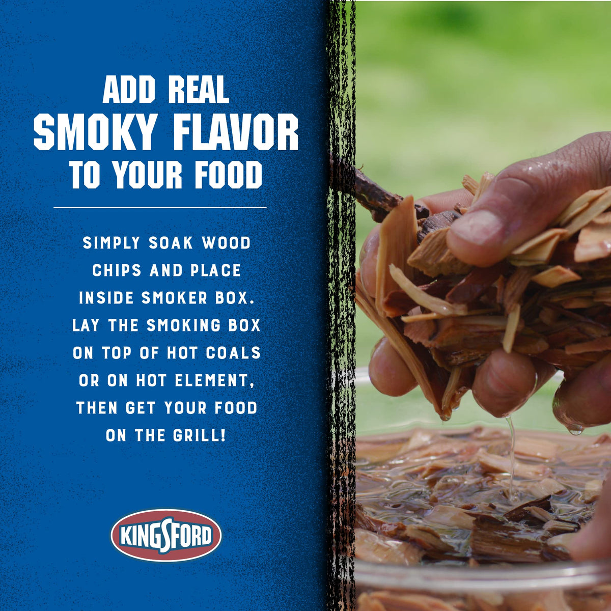 Kingsford smoker box dishwasher-safe care for easy cleanup after cookouts.