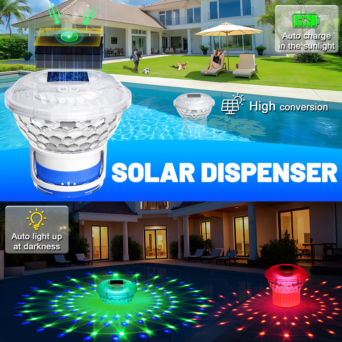 KingSom adjustable release ring controls chlorine delivery precisely
